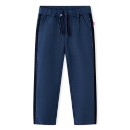 vidaXL Gyerek nadrág fekete szegélyekkel Navy 104
