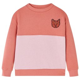 vidaXL Gyerek pulóver Colour Block Pink 128