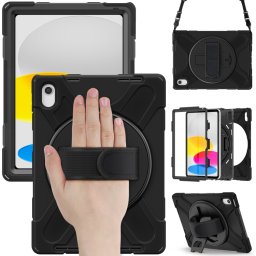SOLID Tartós borítás Apple iPad 2025 / iPad 2022 BLACK készülékhez