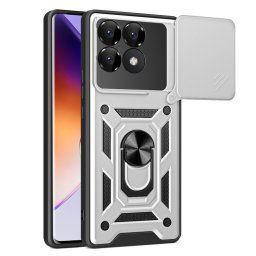 RING KAMERA Borító tartóval Xiaomi Poco F6 Pro ezüst
