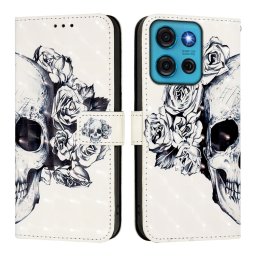 ART Pénztárcahuzat a Motorola Moto-hoz G75 5G SKULL