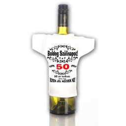 50 év kellett - Tréfás üvegpóló