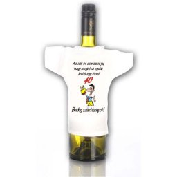 Az év szenzációja - 40 éves - Tréfás üvegpóló