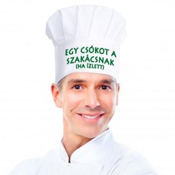 Egy csókot - Tréfás szakácssapka