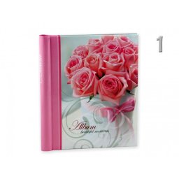 Fényképalbum öntapadós virágos 10db 22,5x28cm-es lappal 3féle