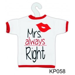 Mrs. Right 058 - Tréfás üvegpóló