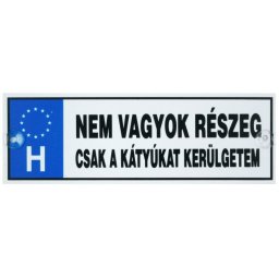 Nem vagyok részeg... 8 - Tréfás rendszámtábla