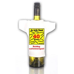 Örök fiatal 40 - Tréfás üvegpóló