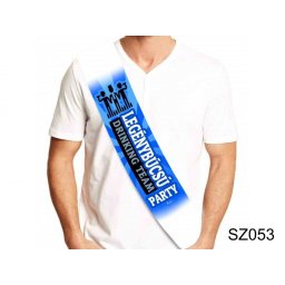 Szépségszalag SZ053 Legénybúcsú party - Tréfás szépségszalag