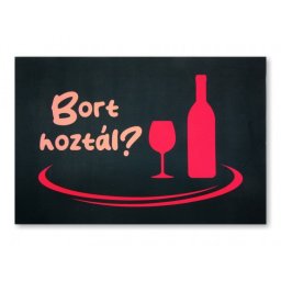Színes Tréfás Lábtörlő Bort hoztál? 60x40cm 04849