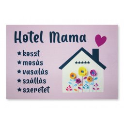 Színes Tréfás Lábtörlő Hotel Mama 60x40cm 04863