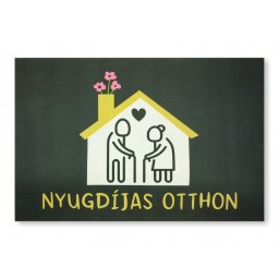 Színes Tréfás Lábtörlő Nyugdíjas otthon 60x40cm 04858