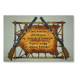 Színes Tréfás Lábtörlő Vadász 60x40cm 04865