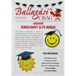 Újság Ballagási 16x23cm 8 oldalas PDUJSAG001 - Tréfás Szülinapi újság