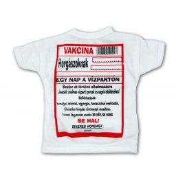 Üvegpóló Vakcina Horgászoknak 19x18cm - Tréfás üvegpóló