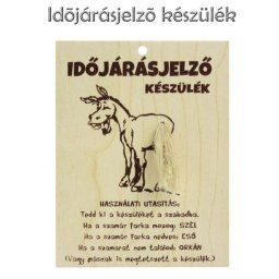 Vicces tábla Időjárásjelző készülék - Tréfás fatábla