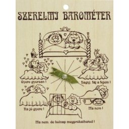 Vicces tábla Szerelmi barométer - Tréfás fatábla