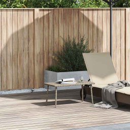vidaXL téglalap polyrattan kerti dohányzóasztal 80x40x37cm
