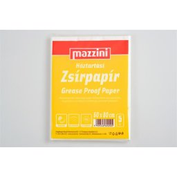 MAZZINI Háztartási zsírpapír, íves, 5 ív, 60x80 cm, MAZZINI