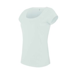 Kariban Női rövid ujjú, csónak nyakú pamut póló KA384, White-XL