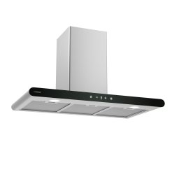 Klarstein CurveVent páraelszívó, 676 m³/h, Touch, LED, 110 W, EEK A+ (CGCH7_CurVen_90BK+SS)