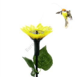Napelemes kolibri virágon 40 cm 5 féle