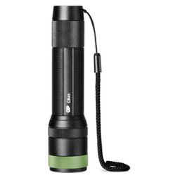 LED zseblámpa, Li-Ion 3,7V/2500mAh, fém, fekete, 650lm, CR41