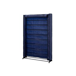 Herzberg 9 szintes összehajtható cipőtartó 91x16x139 cm - kék (HG-8077BLU)