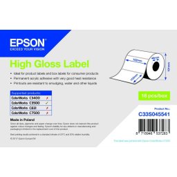 Epson magasfényû inkjet 102mm x 152mm 210 címke/tekercs