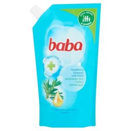 BABA Folyékony szappan utántöltő, antibakteriális összetevővel, 0,5 l, BABA, eukaliptusz