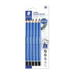 STAEDTLER Grafitceruza készlet, jumbo, hatszögletű, STAEDTLER " Mars Lumograph Jumbo 100J", 5 különböző keménység