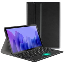 Apple iPad Pro 13 (2024 / 2025), Bluetooth billentyűzetes, mappa tok, Touch Pad, mágneses rögzítés, Wooze Simple Touch, fekete