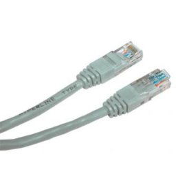 LAN kábel UTP patchkábel, Cat.6, RJ45 csatlakozó - RJ45 csatlakozó, 10 m, árnyékolatlan, szürke, economy