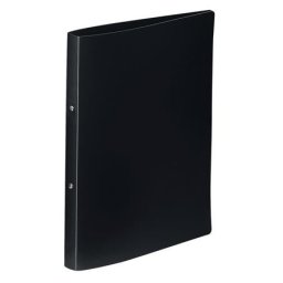 VIQUEL Gyűrűs könyv, 2 gyűrű, 25 mm, A4, PP, VIQUEL "Essentiel", fekete