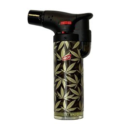 Torch szúrólángú gázforrasztó 10 cm Asztali Vihargyújtó öngyújtó - Cannabis