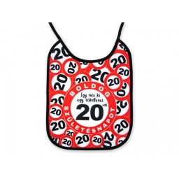 Tréfás Előke Boldog 20. Születésnapot 34cm 05066
