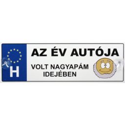 Tréfás Rendszámtábla Az év autója 05117