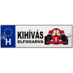 Tréfás Rendszámtábla Kihívás elfogadva 05111