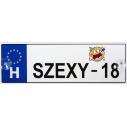 Tréfás Rendszámtábla Szexy - 18 05090