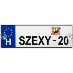 Tréfás Rendszámtábla Szexy - 20 05091
