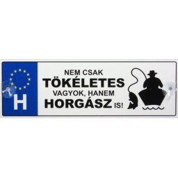 Tréfás Rendszámtábla Tökéletes horgász 05099