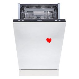 HOMEFORT HMGB0421B Beépíthető mosogatógép,,10 teríték,9 L,6 prog.,47 dB,D,Felső evőeszk.,45 cm ,Autom.ajtónyit.