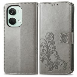 ART FLOWER S Pénztárcahuzat One Plus Nord 3 5G szürke színű