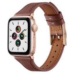 LEATHER Bőr szíj Apple Watch SE / SE 2022 / SE 2023 (40mm) barna
