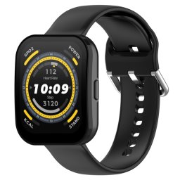 SILICONE Cserélhető szíj Amazfit Bip 5 fekete