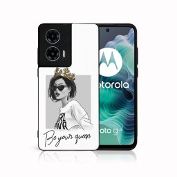 PROTEMIO MY ART Védőburkolat a Motorola Moto G35 számára 5G QUEEN (139)