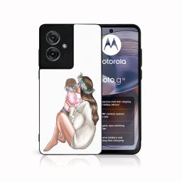 PROTEMIO MY ART Védőburkolat a Motorola Moto G55 számára 5G BABY GIRL (111)