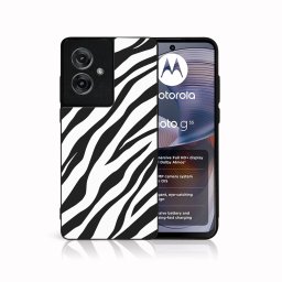 PROTEMIO MY ART Védőburkolat a Motorola Moto G55 számára 5G ZEBRA (237)