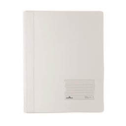 DURABLE Gyorsfűző, A4, extra erős, DURABLE "DURALUX(R)", áttetsző fehér