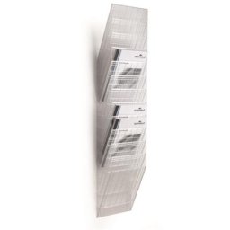 DURABLE Prospektustartó, fali, álló, A4, DURABLE "FLEXIBOXX 12", áttetsző